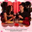 Heart Acrylic DIY Night Light with Base, Neon LED Lamp with Touch Switch, USB or Battery Powered Heart LED Night Light for Bedroom Home Valentine's Day Decoration(Red)