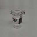 Oggi Large Clear Canister with Clamp Lid, 72 oz - Large Airtight Food Storage Container, for Kitchen & Pantry Storage of Bulk, Dry Foods, Pasta, Flour, Sugar, Coffee, Rice, Tea, Spices & Herbs (72-Fluid Ounce)