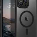 BENTOBEN Magnetic for iPhone 13 Pro Max Case, [Compatible with MagSafe] Translucent Matte Frosted Anti-Fingerprint Slim Shockproof Women Men Protective Cover Case for iPhone 13 Pro Max 6.7",Black (Black)