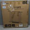 Baby Gate No Drilling, 29"-40" Auto Close Dog Gate Indoor for Doorways & Stairs, Pressure Mounted Adjustable Pet Gate, Easy Walk Through Child Gate for Children & Pets Stroller Friendly, White
