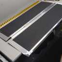 Loezora 4FT Portable Wheelchair Ramp,Lightweight Foldable Aluminum Ramp for Home Steps, Non-Slip Surface, Supports Up to 800 lbs - Ideal for Wheelchairs, Scooters, and Walkers