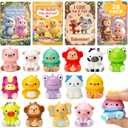 28 Valentines Day Cards with Cute Animal Squishy Toys  Classroom Exchange Valentines for Kids, Pun Cards, Stress Relief Slow-Rising Squishies, School Party Gift Set