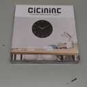 Wall Clock, Black Silent Non-Ticking, Decorative Battery Operated Wall Clocks for Bedroom, Kitchen, Home, Office, School, Hotel (8 Inch)