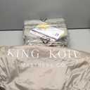 King Koil Luxury Built-in Pillow Top Queen Air Mattress with Built-in High-Speed Pump Best for Home, Camping, Guests, 20" Queen Size Double High Airbed, Blow Up Mattress, Waterproof,  (Beige)