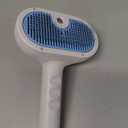 Pet Steam Brush for Dog & Cat - 3-in-1 Steam Grooming Brush for Shedding & Hair Removal - Self Cleaning Spray Comb with Mist for Long Haired Pets - Includes 1*Waterless Shampoo, Blue. (7.87'' - 120ML)