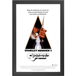 SnapeZo Movie Poster Frame 27x41 Inches, Black 1.7 Inch Aluminum Profile, Front-Loading Snap Frame, Wall Mounting, Wide Series