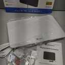 TV Antenna Indoor, Digital Amplified Indoor HDTV Antenna, 1080p VHF UHF Television Local Channels Detachable Signal Amplifier and 16.5ft Long Coax Cable (White)