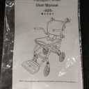 Wheelchairs for Adults,Transport Wheelchair Lightweight Foldable with Removable Cushion,Transport Chair,Ergonimic Travel Wheelchair with Telescopic Handle,Gifts for Grandpa,Black