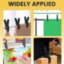 12 Pack Balloon Arch Clips (6x 3.8-in & 6x 4.5-in) Heavy Duty Clips, 100pcs Clear 260 Long Balloons and Multiple Accessories, Balloon Arch Set for Framed Backdrop Decorations Parties Photography DIY