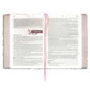 NLT Holy Bible Everyday Devotional Bible for Women New Living Translation, Vegan Leather, Pink Floral Printed, Flexible Daily Bible Reading Plan Options (NLT Womens Devo Editions)