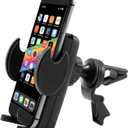 AutoExec Reach Desk Front Seat Car Desk and Portable Workstation with Printer Stand and Phone Vent Clip, Black