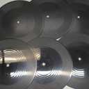 12 Inch Blank Vinyl Records Decor, 6PCS Fake Records Vintage Decorations Faux Vinyl Record Wall Display Retro Vinyl Records for Music Party Studio Home Room Wall Decor DIY Project