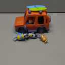 Bluey Heeler 4WD Family Toddler Toy Car with 4 Figures, Surfboards and Sticker Sheet, Pretend Play, Bluey Toys for Kids Ages 3+