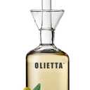 Olive Oil Dispenser Bottle Borosilicate Glass - 4.2 oz 125ml Non Drip Dispenser - Leak Proof Pourer Vinegar Drizzler Cruet - Easy Clean Drip Free Bottles for Kitchen