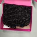 Water Wave Feather Crochet Hair 12inch 50strands Natural Black,Pure Protein Fiber Close To Human Hair,Miracle Knots Pre-Separated Invisible Curly Hair Extensions 12inch,1B#