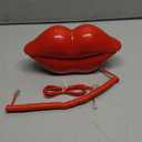 Suwimut Red Mouth Telephone, Wired Novelty Cute Sexy Lip Phone, Gift Real Corded Cartoon Shaped Landline Phone Desk Corded Phones for Home Hotel Office Shop Party Decor