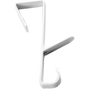 Over The Door Hook,Cupboard Bags Storage Holder,Multi-Purpose Towels Hook,Plastic Storage Rack,Hanging Towels Hook for Dormitory(White), Pack Of 4  