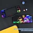 DLseego Cartoon Balls Switch Lite Protective Case Cool Hard PC Shell Shockproof Scratch Resistant Cover Joy Con Japanese Amine Skin with 2PCS Blue and Red Balls Thumb Grips Caps for Switch 2019