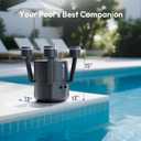 (2026 Upgrade) BUBLUE F10 Pool Surface Skimmer Robot, Pool Cleaner with App Control,Powerful Suction,5L Filter, Dual Cleaning Modes, AI Navigation,Ideal for In-Ground & Above-Ground Pools,Space Gray