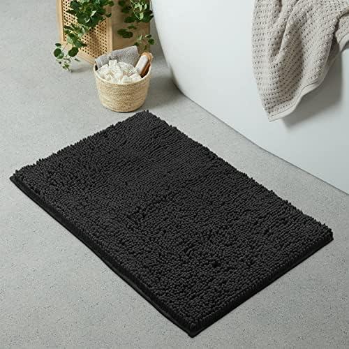 Ultra-Soft Chenille Bath Mat - Plush Microfiber Bathroom Rug, Super Absorbent & Quick-Dry, Cozy Shaggy Design, Machine Washable