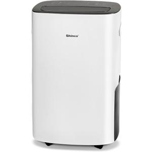 Shinco 86 Pints Dehumidifier for Home and Basements, 5000 Sq.Ft Dehumidifiers with Drain Hose, Auto or Manual Drainage, Auto Defrost, Quietly Remove Moisture, Intelligent Humidity Control, 24HR Timer