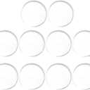 14mm Cue Tip Ferrule Pads for Billiards and Snooker Cues, Transparent Acrylic Discs, Durable and Consistent Performance, 12pcs