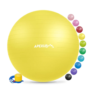 APEXUP Yoga & Pilates Ball - Anti Slip Heavy Duty Gym Ball for Fitness, Balance & Core Workout XL 27-30"