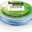 KastKing Hammer Braid Fishing Line - Abrasion Resistant Braided Line, Made in The USA, Thin Diameter Superline, Line Endorsed by Bill Dance, Tighter Diamond Braid, Zero Stretch, More Color Fast