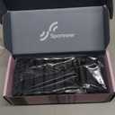 Sportneer Wrist & Ankle Weights for Women Men - 1 Pair (1 lb/2 lb Each) | Adjustable Weighted Bracelet Silicone Bangles for Yoga, Dance, Pilates, Cardio, Aerobics, Gym, Pool Exercises and Jogging (Polar Night Black)