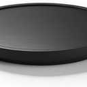 LAMU 11'' Wood Lazy Susan Organizer Turntable for Cabinet, Lazy Susan for Table Top, Pantry, Kitchen, Bathroom, Countertop, Rotating Spice Organizer, Vanity Decor Tray, Pine Wood, Black