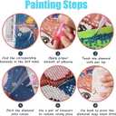 FANGKISSU 5D Diamond Paint Kits for Adults Beginners,Cow Portrait Diamond Art Kits, DIY Full Round Drill Paint with Diamonds Gem Art, Home Wall Decor 12 x 16 Inch, TYR2252