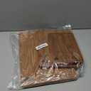 Bamboo Cutting Board for Kitchen, 3-Piece Set with Juice Grooves, Side Handles & Non-Slip Mats  Durable Bamboo Chopping Board for Meat, Vegetables and Fruits (Carbonized brown)