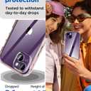 2 x AICase for iPhone 14 Case Clear Full Body Rugged with [Tempered Glass Screen Protector] Bumper Slim Soft Silicone Heavy Duty Protection Shockproof Cover for iPhone 14 Case 6.1" 2022_4