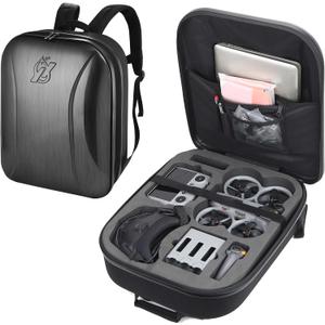 Avata 360 Case Backpack, Waterproof Travel Case Hard Shell Shoulder Bag for DJI Avata 360 Fly More Combo, Fits for DJI RC 2, RC Motion 3, Goggles 3, Batteries, Charging Hub &Other Accessories