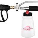 FENG PAI Foam Cannon with Pressure Washer Gun and Dual Connector, 3-in-1 Short Lance Accessory for Snow Foam Cannon, Power Washer Blaster Kit for Car Washing and Cleaning, Sprayer Bottle 1L 4000 PSI