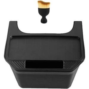 Upgrade Tesla Model Y Silicone Trash CanRear Center Console Organizer & Backseat Storage Box,Car Garbage Can Bin for 2020-2025 Tesla Model Y Accessories