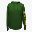 John Deere Solid Hoodie with Logo on Sleeve Black Size M