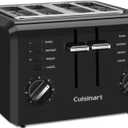 Cuisinart 4-Slice Compact Plastic Toaster, Black, CPT-142BKP1