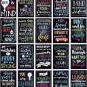 Juvale 20-Pack 13x19 in Motivational Classroom Posters - Chalkboard-Style Wall Decor, Classroom Decor, Bulletin Board Decorations, School Supplies for Teachers, Growth Mindset Posters