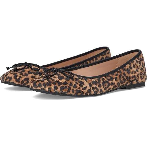 SM New York Womens Zion Leopard Ballet Bow Flats SIZE 11