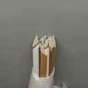 3 Set Peel and Stick Wall Molding Kit, 24 x 24 Inches Premade Accent Molding Wainscoting Panel for Interior Wall Moulding Decor, Ready to Assemble Wainscoting Accent Panel (Gold Color)