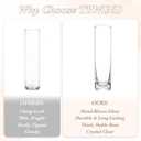 TBWIND 12pcs Glass Cylinder Bud Vases for Centerpieces, 7.5 Inch Clear Slim Flower Vases for Single Stems, Small Glass Vases in Bulk for Wedding Table Party Home Decor