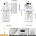 Yisuro Porch Lights with GFCI Outlet, Dusk to Dawn Motion Sensor Outdoor, 3 Lighting Modes Exterior Light Fixture, Outside for House Front Door Patio Garage(White)