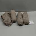 SPRINGRICO 4 Pack Dining Room Chair Covers with seat Belt, Stretch Parsons Chair Slipcover Washable Kitchen Dining Chair Cover Removable Seat Protector Set of 4, S3- Taupe