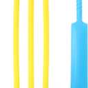 Unisex Cricket Set with Plastic Bat Ball and Stumps for Kids Outdoor Beach and Backyard Sports Game Portable Interactive Toy for Hand-Eye Coordination and Family Fun