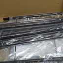 Shoe Rack 2 Tier Long Storage Organizer Wide Metal Shoe Shelf for Closet Entryway Brown