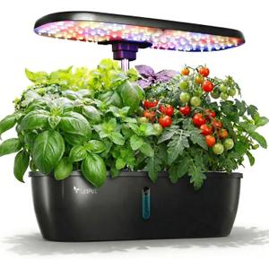 LETPOT Hydroponics Growing System, 12 Pods Indoor Herb Garden Kit with 24W LED Grow Light, 5.5L Water Tank & 16" Adjustable Height, Smart Indoor Gardening System for Kitchen, Home & Gift