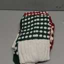 Christmas Stockings 18" Unique Burgundy and Green Knit Christmas Stockings Dots Style (Length 18",Pack 2)