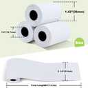 MFLABEL 2 1/4" Thermal Paper Rolls - 50 Rolls of 2.25 x 50' Credit Card Receipt Paper, Compatible with Clover POS, Visa/MasterCard Terminals, & Standard Credit Card Machines