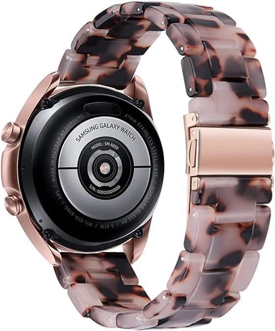 Quick Release Watch Resin Band 22mm 20mm 18mm,Women Men Wacth Bands Compatible with Samsung Galaxy Watch/Huawei Watch/Amazfit Stratos/Garmin Watch/Asus Zenwatch 2